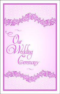 Wedding Program Cover Template 4G - Graphic 5